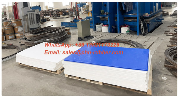 Heavy duty compression molded PTFE plates and machined chemical valve components.