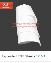 1/16 inch expanded ePTFE gasket sheet material with zero cold flow