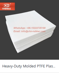 Heavy-duty molded PTFE thick plate stack for structural engineering