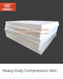 Heavy-duty compression molded PTFE block sheet for industrial applications