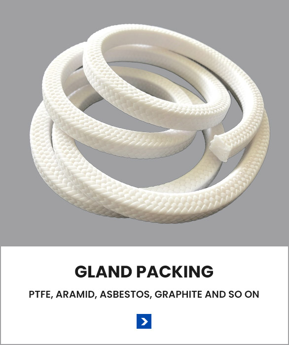 Gland packing solutions with customized ptfe sealing materials