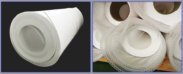 Continuous white PTFE sheet rolls and skived ptfe gasket sheets for industrial lining
