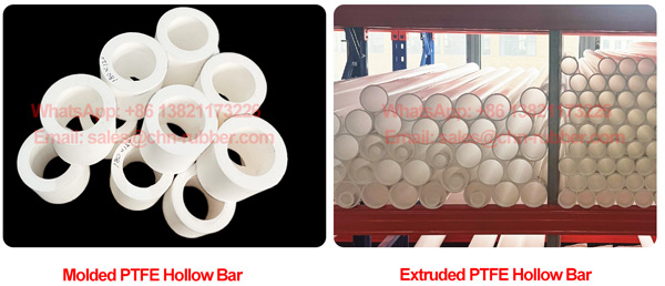 Stress relieved PTFE hollow bar stock engineered for high speed CNC lathe turning operations