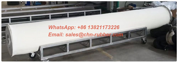 Automated manufacturing line skiving a giant 4m wide polytetrafluoroethylene sheet with pristine uniformity in our specialized fluoropolymer workshop