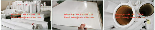 Continuous high precision skived PTFE sheet roll manufactured for custom gasket slicing and industrial insulation.