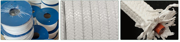 Precision braided multi track pure virgin ptfe packing spools for industrial pump and chemical resistant packing applications