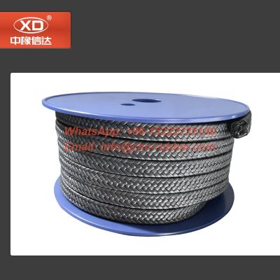 Stuffing box gland packing material for steam valves